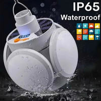 Lampe LED solaire d'urgence rechargeable par USB, pliable, en forme de ballon de football, pour panne de courant, tente, camping, pêche, extérieur