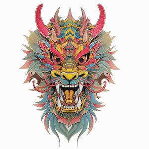 Promotion <b>Iron</b> on Embroidery Patches God All Things Are Possible and Dragon Embroidered Patch for Clothing Bags Fabric Material - Product Image 2