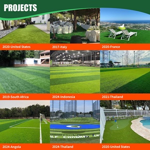 Gazon synthétique paysager résistant à <span class=keywords><strong>l</strong></span>'usure et à longue durée de vie pour les espaces verts publics des campus - Product Image 5