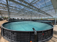 Umweltfreundliche Runde Fischteich-PP-Wabenplatte Abnehmbare Installation Große Kapazität für Kommerzielle Aquakultur Fischtank