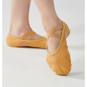 <span class=keywords><strong>Zapatillas</strong></span> de <span class=keywords><strong>Ballet</strong></span> de Lona Elásticas en 4 Direcciones para Adultos, Hombres y Mujeres, con <span class=keywords><strong>Suela</strong></span> Dividida Suave para Danza, Entrenamiento y Actuaciones - Product Image 6