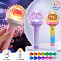 Barra de Luz LED de Plástico Personalizada con Diamantes Kpop, 15 Colores Cambiantes, Portátil, Control Remoto 2.4G, Logotipo OEM, Conciertos, Reuniones de Fans, Ídolos
