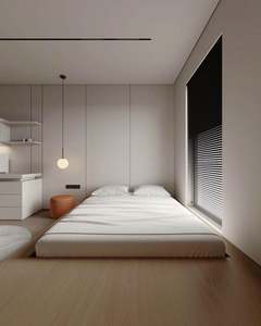 Lit à plateforme en bois Meubles de chambre à coucher Lit double - Product Image 6