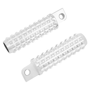 Reposapiés de clavijas CNC para motocicleta, color negro/cromado, para <span class=keywords><strong>Harley</strong></span> Sportster 883 <span class=keywords><strong>1200</strong></span> XL XR VRSC Softail Dyna Touring Electra Glide FLHX - Product Image 2