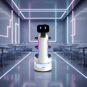Nouveau <span class=keywords><strong>robot</strong></span> de livraison autonome intelligent, charge utile de 30 kg, navigation Lidar SLAM, charge automatique, autonomie de 12 à 24 heures, pour restaurants, hôtels - Product Image 2