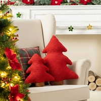 Coussin en peluche en forme de sapin de Noël, oreiller décoratif de Noël, coussin de canapé, ornement de Noël