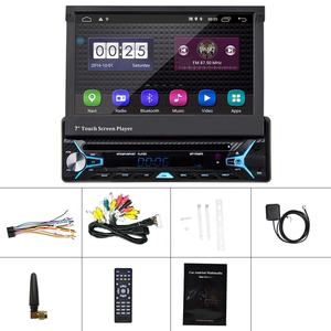 Pour Podofo 1 Din Android voiture pour lecteur DVD 7 \ "écran tactile rétractable stéréo autoradio GPS BT FM <span class=keywords><strong>RDS</strong></span> certifié 60 vendu non - Product Image 3