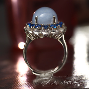 Anillo de Plata 925 con Incrustaciones de Cristal y Piedras de Imitación de la Serie Otherworld para Mujer - Product Image 3