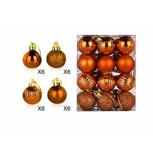 Ornamentos elegantes de bolas pendentes para árvores de Natal, decorações para festas em casa, bolas de Natal