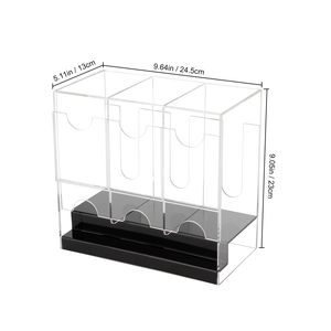 Custom Wholesale Acrylic Triple Slot Dispenser Dustproof Display Case Durable <b>Storage</b> Unit for TCG - Product Image 2