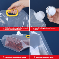 Poche Doypack à bec verseur avec poignée, refermable, grande capacité, pour aliments pour animaux de compagnie et liquides, impression par gravure, résistant à l'humidité
