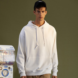 Spot Supply Custom European and American LOGO OEM & ODM Color sólido Impreso American Retro Wash Sudadera con capucha para mujeres y hombres - Product Image 1