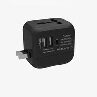 Worldplug Gan 20W adaptateur de voyage multi-prises chargeur mondial adaptateur de voyage universel international avec port USB et Type C