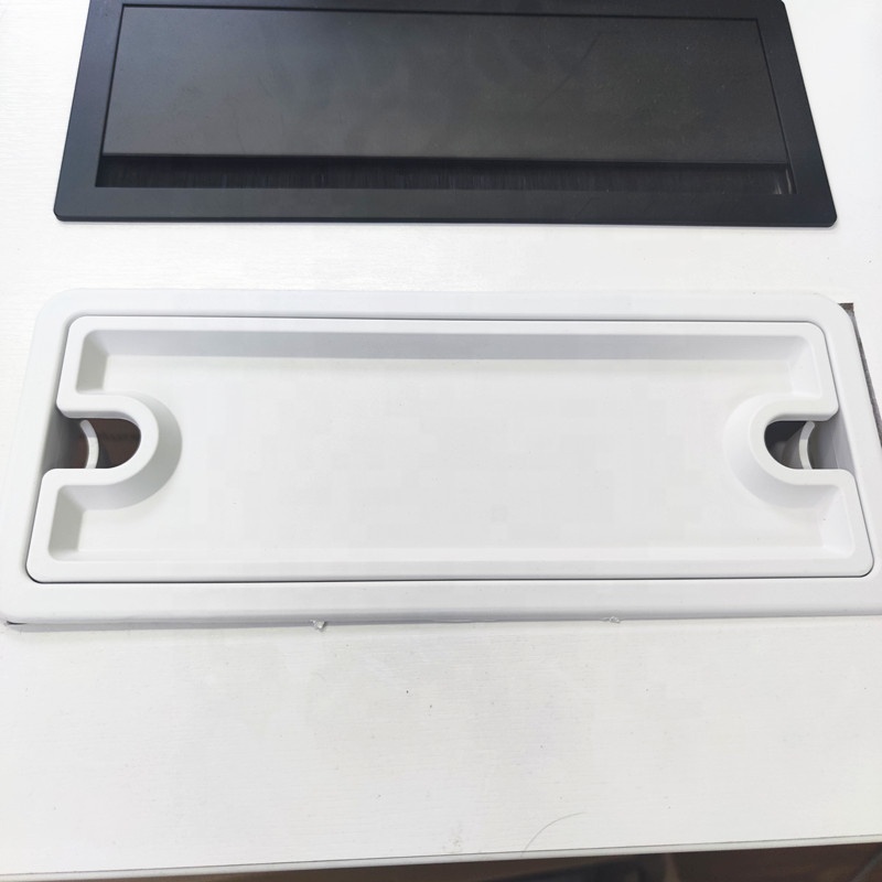 Прямоугольная интегрированная амортизирующая откидная пластиковая втулка коробка для конференц-стола Кабельная коробка для компьютерного стола коробка для кабеля