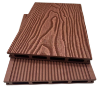 Planche de terrasse en composite WPC pour extérieur, imperméable, en bois-plastique solide, pour patio, jardin, terrasse