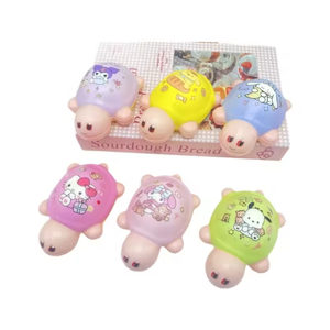 Cute Turtle <b>Squishy</b> Toys with Sanrio Characters Soft TPE Stress Relief Fidget Toys for Kids Unisex 2 to 4 Years - Product Image 1