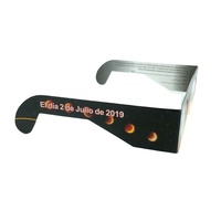 Lunettes d'éclipse solaire à lentille argentée certifiées AAS ISO