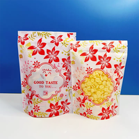 Sachets à fermeture éclair personnalisés imprimés en gravure, multi-couches, avec fenêtre transparente en plastique pour snacks, aliments secs et café – Vente en gros
