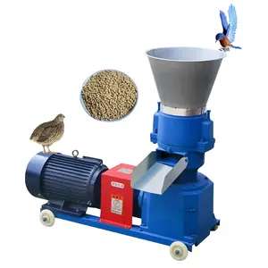 Máquina de pellets de alimentación de peces de aves de codorniz acuática multifuncional