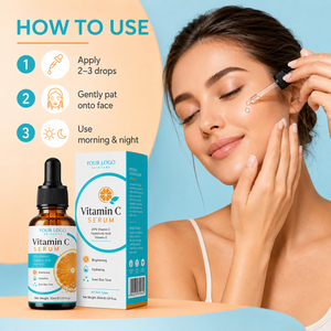 Private Label Vitamin C <b>Serum</b> Custom Formula Brightening Hydrating Skin Care Niacinamide Hyaluronic Acid Daily <b>Face</b> <b>Serum</b> - Product Image 6