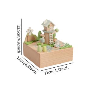 Caja Musical <span class=keywords><strong>de</strong></span> Carrusel <span class=keywords><strong>de</strong></span> Madera Lista para Enviar, Reproduce <span class=keywords><strong>Música</strong></span>, Ideal para Regalos Novedosos - Product Image 3
