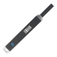 Encendedor de Arco Recargable USB de Aleación de Aluminio Modelo E2089 de Marca OEM al por Mayor, Diseño Moderno, Encendedor de Velas Portátil con Encendido Automático para Camping