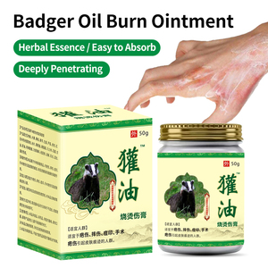 Natural Badger Oil & Herbal Extract Burn Ointment Soothing Skin Repair Cream for Scalds,Cuts,and Minor Wounds OEM Private Label - Product Image 2