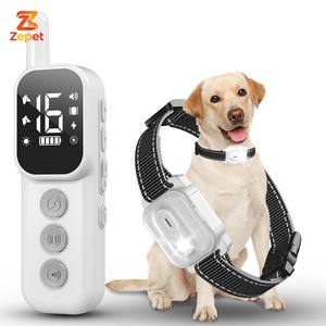 Collar de Adiestramiento para Perros con Control de Ladridos, Electrónico, Impermeable, con Pinza de Choque, para Entrenamiento de Agilidad a Distancia - Product Image 1