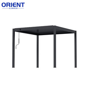 Auvent sur mesure Pergolas bioclimatiques Véranda à <span class=keywords><strong>toit</strong></span> en verre gris anthracite Solution pergola persiennes exploitées par des experts - Product Image 3