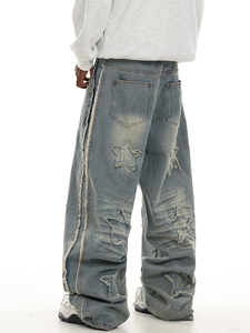 <span class=keywords><strong>Jean</strong></span> cargo <span class=keywords><strong>homme</strong></span> tendance taille mi-haute, doux, grande taille, coloré, imperméable et délavé - Product Image 3