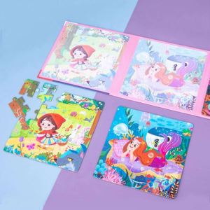 Juguete Montessori para Niños, Libro Magnético de Aprendizaje Temprano, Nuevo Diseño, Rompecabezas de Animales de Papel - Product Image 5