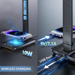 Không dây sạc Led Bàn đèn với 5 chế độ ánh sáng & màn hình LCD, điều khiển cảm ứng bảng đèn cho nghiên cứu - Product Image 4