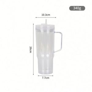 Gobelets à neige personnalisés sans BPA, en gros, 40 oz, en plastique à double paroi, vierges pour l'artisanat, promotionnels, sérigraphiés - Product Image 2