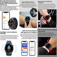Venta caliente Popular ECG presión arterial control de la salud de lípidos Múltiples funciones modos de movimiento Banda de silicona suave Reloj inteligente