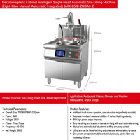 SEMIKRON Machine à Frire Électromagnétique Automatique Intelligente à Tête Unique, Commerciale, à Huit Griffes en Acier Inoxydable