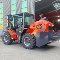 HUAYA Nouvelle sortie d'usine, chariot élévateur compact 4x4, 3,5, 5, 6, 7, 8 tonnes, tout-terrain, tout-terrain accidenté, pour routes boueuses