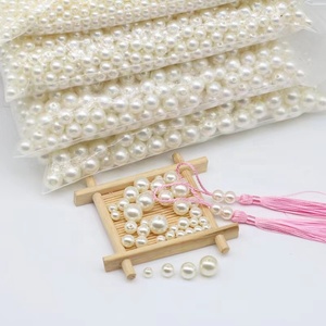 ลูกปัดพลาสติกเลียนแบบมุก ABS คุณภาพสูง ขนาด 3 มม.-30 มม. สำหรับทำเครื่องประดับ DIY ขายส่ง - Product Image 6