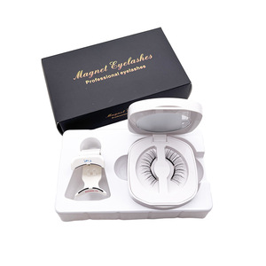 Magnetic False Eyelashes Set Soft Magnetic C Curl Lightweight With <b>Mirror</b> <b>Boxed</b> Glue Free For Beginners - Product Image 3