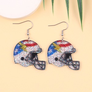 Ornement pour événements sportifs, boucle d'oreille avec drapeau national, à clipser, non percée, pour stade - Product Image 6