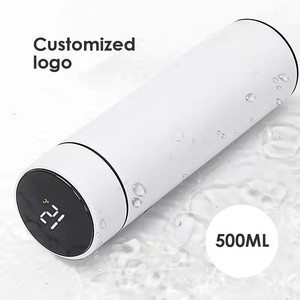 500毫升智能饮料带温度显示双壁真空保温瓶不锈钢水瓶保温杯 - Product Image 5