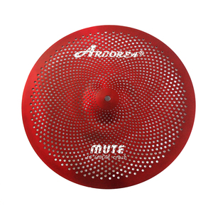 Cymbale de crash Arborea rouge, faible volume, 16 pouces (40 cm), pour batterie de jazz, entraînement, enseignement et <span class=keywords><strong>petites</strong></span> salles - Product Image 6