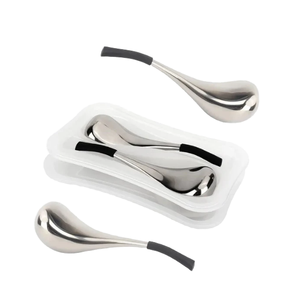 OEM ODM Bestseller Gesichtsmassage-Löffel Gesichts- und Augen-Schönheitspflege-Tool Mini Edelstahl Eisgloben <span class=keywords><strong>Gua</strong></span> <span class=keywords><strong>Sha</strong></span> Cryo-Stick - Product Image 4