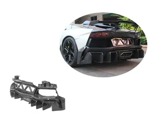 Runde Brilliant Quality For Lamborghini Aventador LP700 720 750 Upgrade DMC Style Dry Carbon Fiber Material Body Kit Rear Bumper