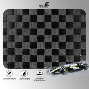 Tela de Fibra de Carbono Seca de Tejido Liso y Estabilizado de 24k, Tela de Fibra de Carbono de Tejido Extendido para Automóviles, Sombrillas para Niños - Product Image 2