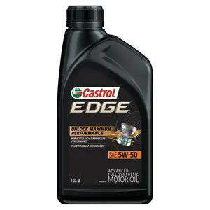 Castrol EDGE 5W-50 고급 전체 합성 모터 오일 엔진 오일, 1 쿼트