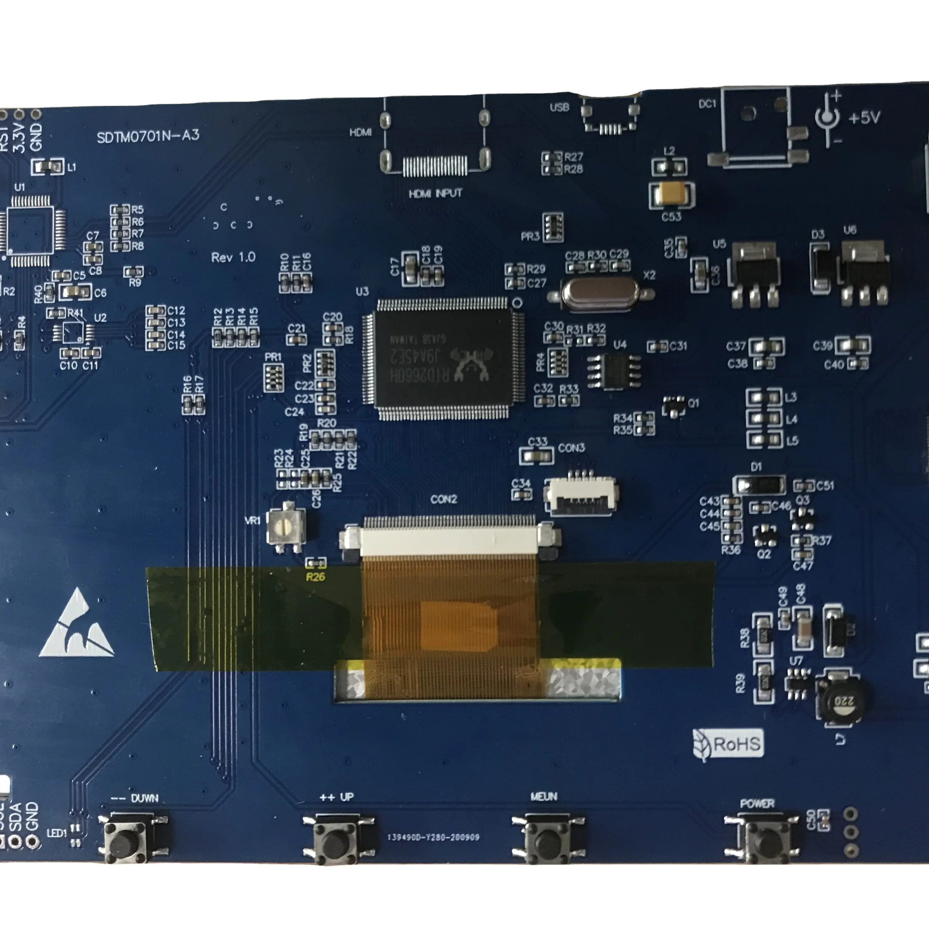 Raspberry Pi 7 inch hiển thị highresolution 1024x600 HDMI giao diện với CTP