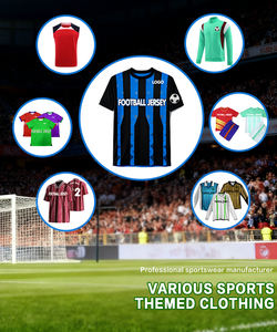 Jersey Sepak Bola Blok Warna Merah dan Hitam dengan Nomor Cetak, Jersey Latihan dan Pertandingan, Elemen Tim dan Klub - Product Image 5