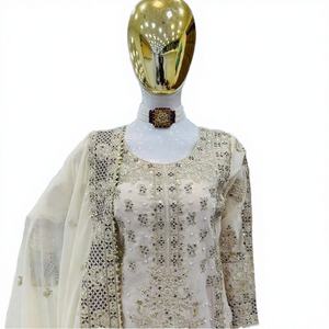 Túnica con Capucha de Seda para Hombre, Estilo Indio, Caftán, Dupatta, Capa Pakistaní, Jubba Musulmana, Camisa Larga Islámica de Dubái, Sudadera Blanca Moderna - Product Image 3