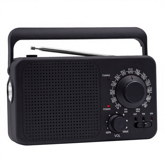 Portable AMFM High Power Radio Built-in Speaker Battery Powered High Sound Quality for Outdoor Camping-Cross-border Hot Selling