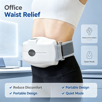 Ceinture chauffante électrique portable, masseur lombaire et abdominal, pétrissage 3D, physiothérapie infrarouge, massage par vibration pour les douleurs musculaires